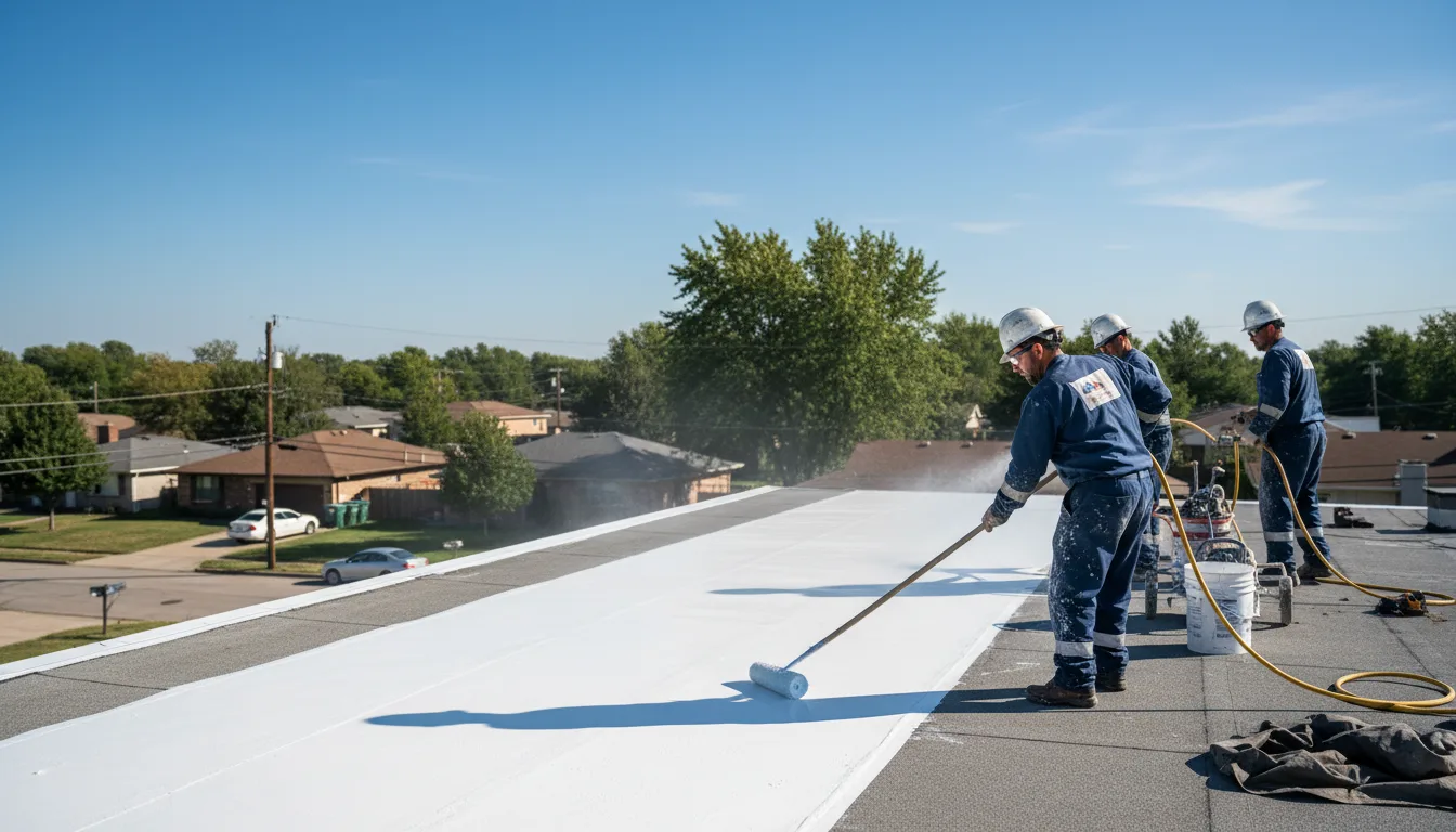 Commercial roof coating in Almont, ND near me